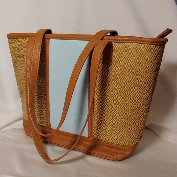 dream big tote natural straw
